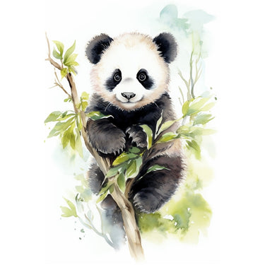 Panda Watercolor canvas